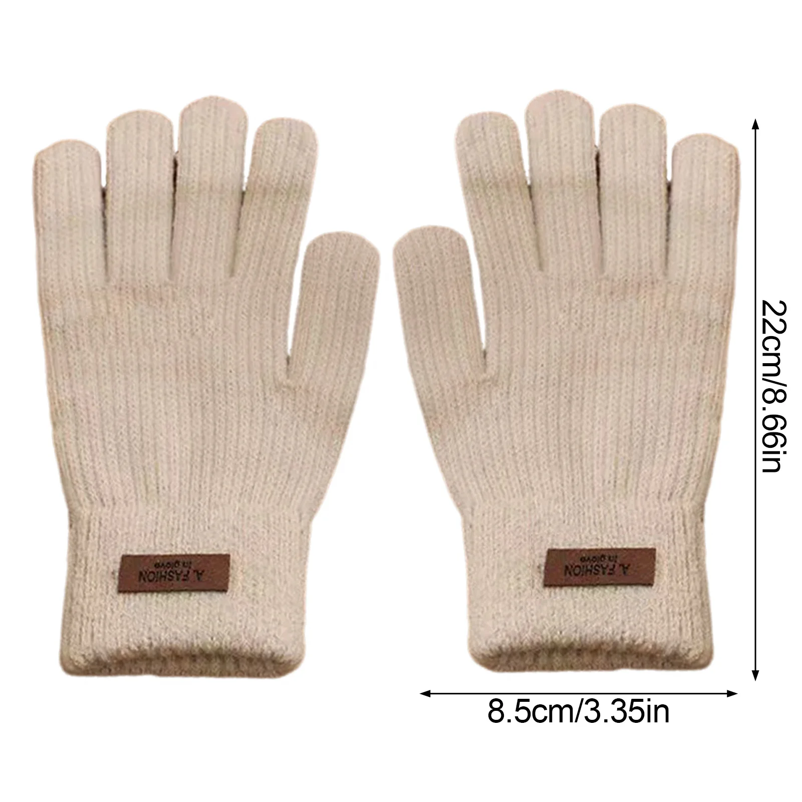 Guantes cálidos de invierno para exteriores para mujer, ciclismo, pesca, Camping, guantes de terciopelo a prueba de viento, manoplas de punto de felpa gruesas con pantalla táctil