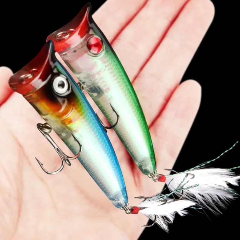 Lua-anzuelo de plumas láser para pesca, cebo falso de plástico de imitación, 10,5g - imagen 4