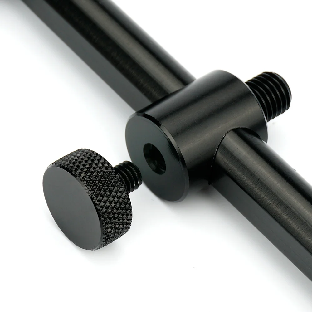 Hirisi, 1 pieza, soporte para caña de pescar de carpa de aluminio, barras de zumbido para 4 cañas de pescar, aparejos de pesca BZ500 - imagen 3