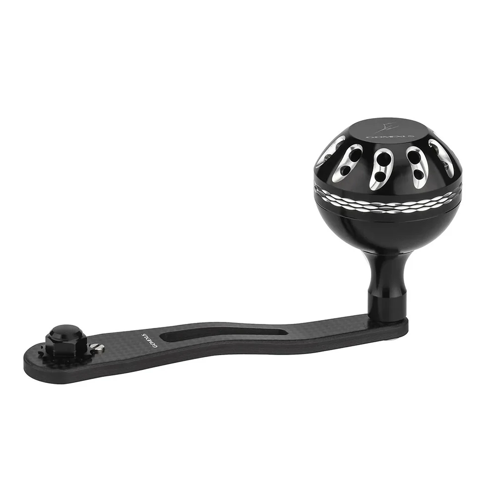 Mango eléctrico GOMEXUS Compatible con carrete de pesca Shimano Torium Daiwa Saltist, mango de Jigging de 95mm de carbono forjado