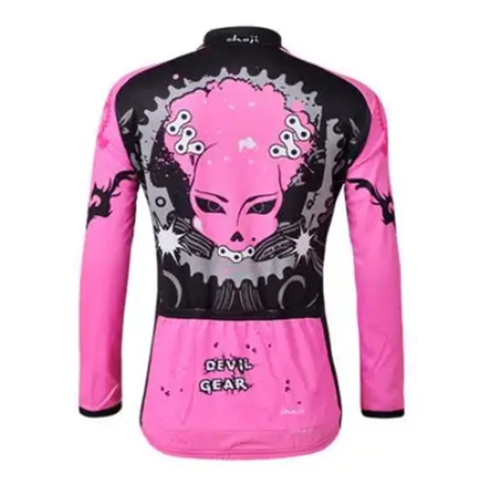 Maillot térmico mujer de forro polar manga larga para MTB invierno - imagen 2