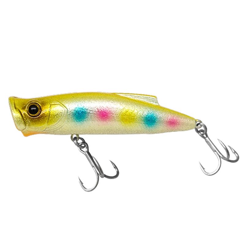 BM Bozhan 75/85/110F Boom Popper para señuelo de pesca flotante de agua superior 10g/16,5g/17g ojos 3D cebo duro de lubina de mar Wobbler Artificial - imagen 5