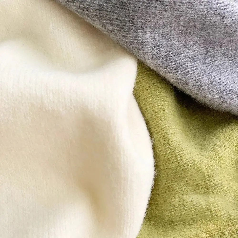 Bufanda de punto de lana de moda bufanda Triangular cálida multifuncional chal de mujer invierno - imagen 4