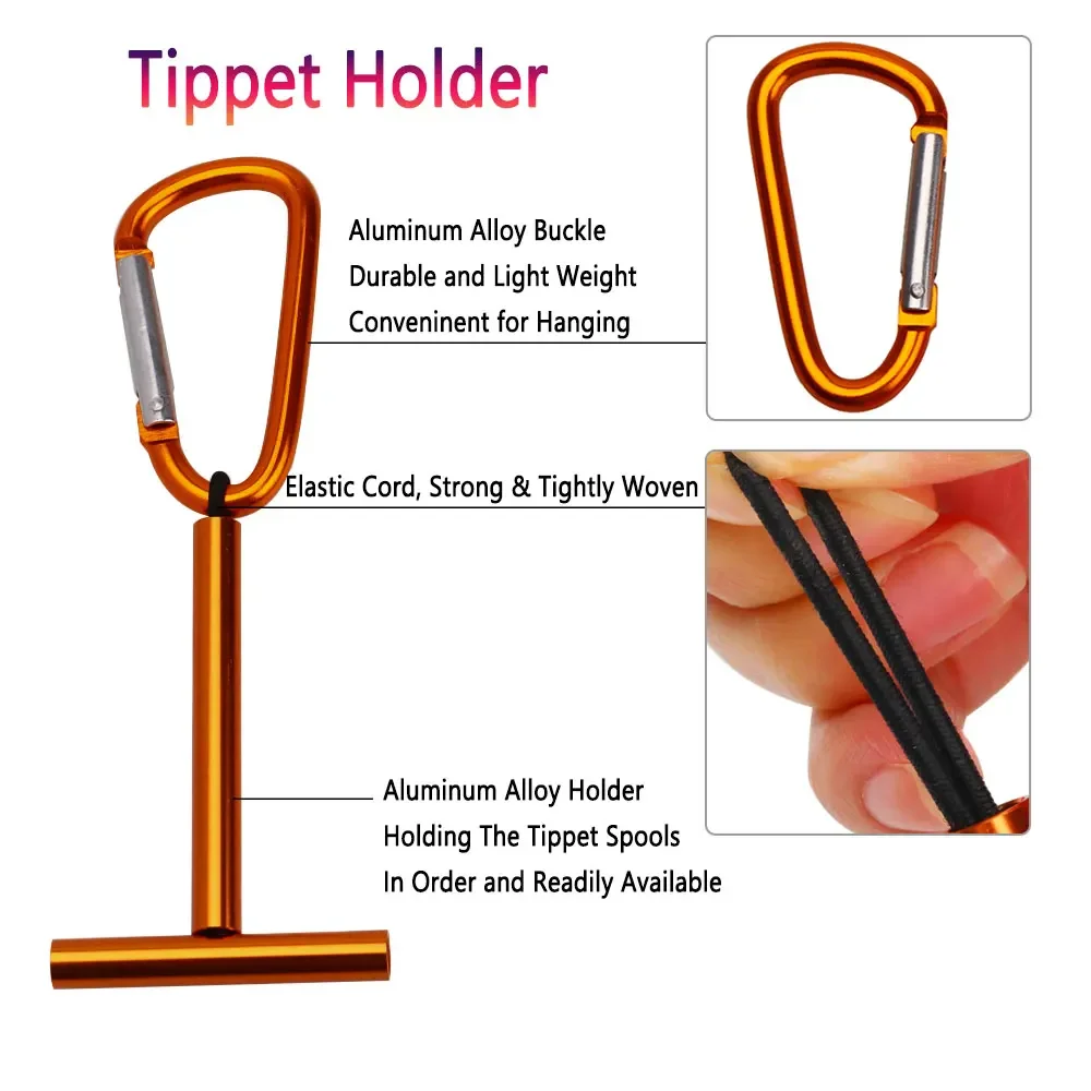 Bimoo-Soporte de aleación de aluminio para pesca con mosca, herramienta de pesca con mosca, 1 unidad - imagen 3