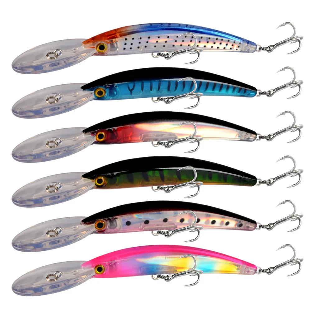 Señuelo crankbait de plástico duro para black bass, lucio y trolling - imagen 5