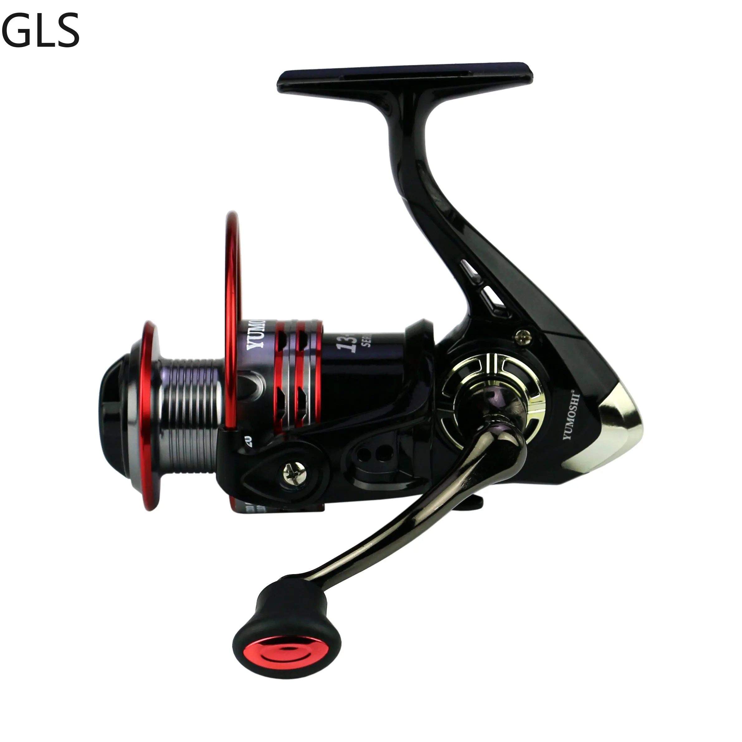 GLS-carrete de Pesca giratorio, bobina de fundición de perca, 13 + 1BB, CNC, de Metal, Ultra potencia 5,2: 1 - imagen 4
