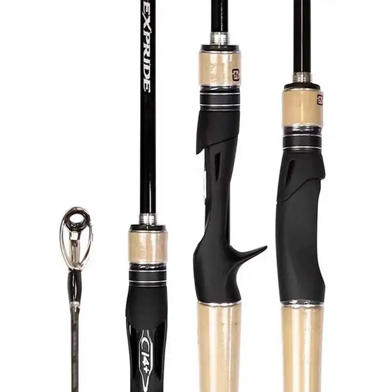 SHIMANO-caña de pescar de carbono de aluminio, 2 piezas, giratoria/fundición, potencia F/R, 1,93 M, 2,08 M, 2,29 M - imagen 4