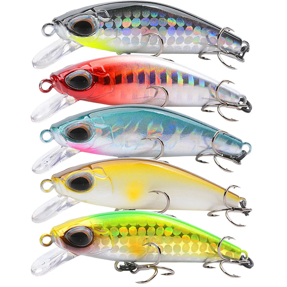 NUNATAK-cebo duro de pececillo que se hunde, 5,5 CM/6G, 6 colores, ojos 3D, señuelo de lubina, pez mandarín, señuelo que se hunde, todo el profundo de agua - imagen 3