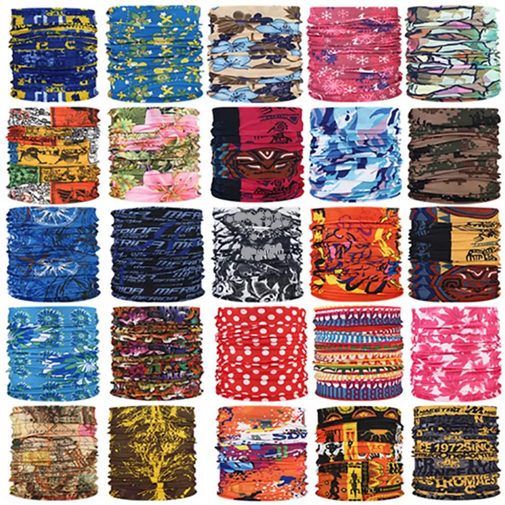 Calentador de cuello para exteriores, bufanda mágica a prueba de viento, máscara facial UV, pañuelos para la cabeza, accesorios - imagen 2