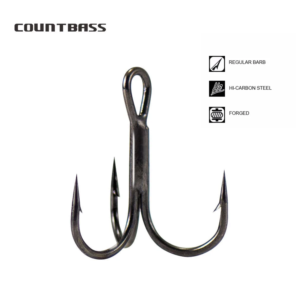 Condbass Premium Fishing Hooks con acero regular de re-carbono y diseño forjado para un rendimiento mejorado