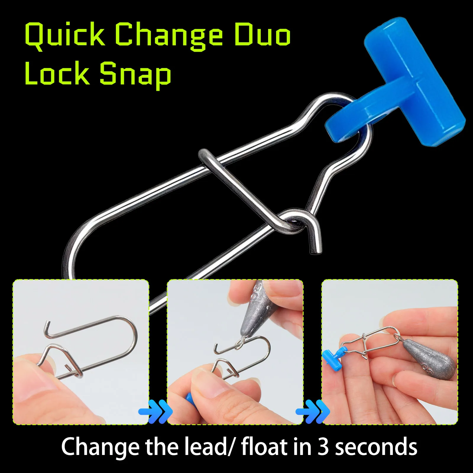 Deslizadores de plomos 9KM – Alta resistencia para agua salada - imagen 3