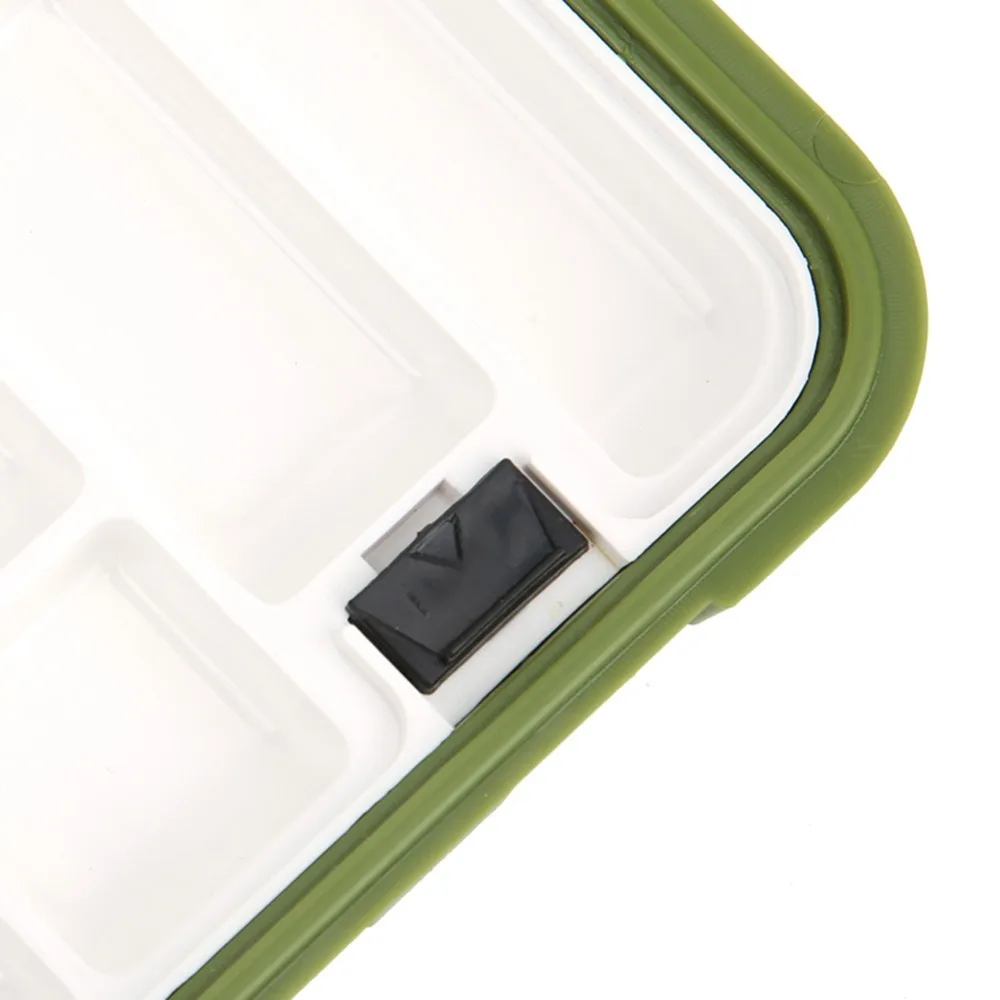 Caja de aparejos de pesca impermeable con divisores extraíbles, cajas de señuelos de pesca de 2 colores, organizador de aparejos ABS, almacenamiento de aparejos de pesca - imagen 2