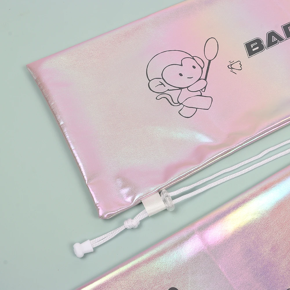 Bolsa con cordón para raqueta de bádminton de poliéster, bolsa de bolsillo para raqueta colorida de Color degradado, funda protectora, accesorios para bádminton