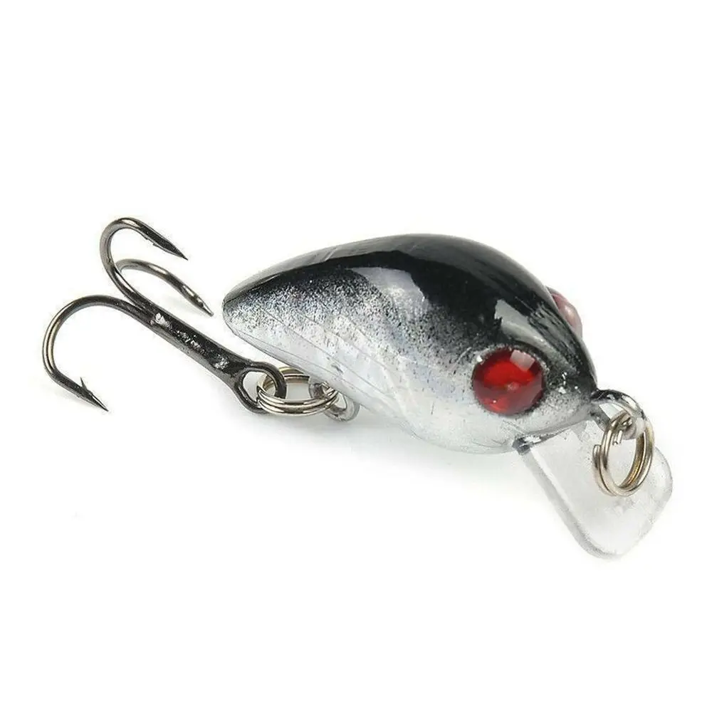 Mini señuelo de pesca de 10 piezas, anzuelos de Pesca, Señuelos de pececillos, Crankbaits de lubina, aparejos de manivela de hundimiento, señuelo Artificial de lubina - imagen 4