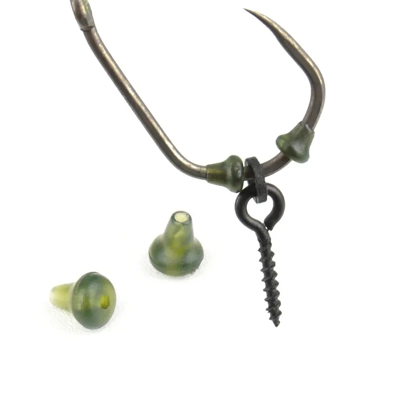 70pcs/pack Carp Fishing Accessories Fishing Hook Bait Screw Stopper Rubber Bead Spinner Rig Stopping Bead Fishing Tool - imagen 4