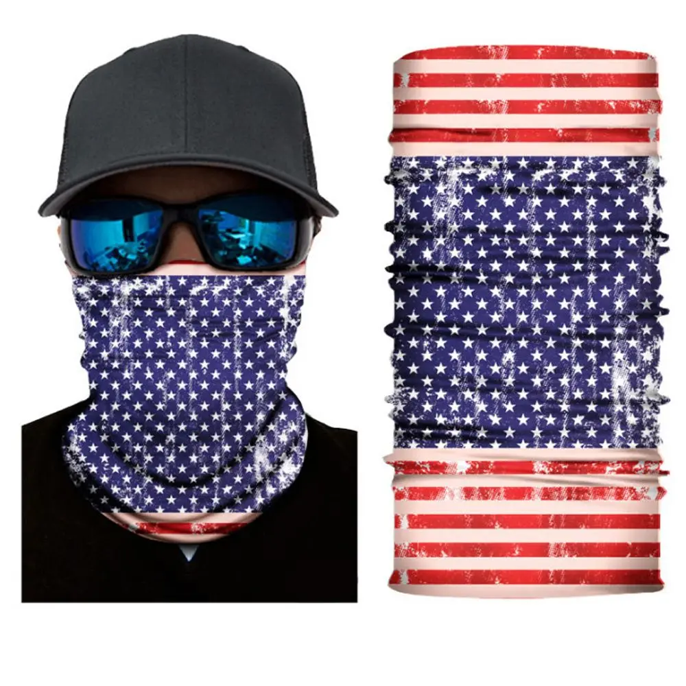 Calentador de cuello, protección facial, medio casco, Bandana con bandera nacional, bufanda de tubo para el cuello, polaina, diadema, bufanda para cara de ciclista - imagen 3