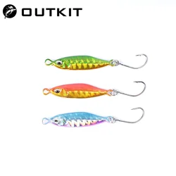 Nuevo Mini señuelo de pesca 3,2 CM 5g cuchara señuelos de Metal Spinnerbait Minnow pez pequeño anzuelo individual Jig Stream trucha hielo de invierno
