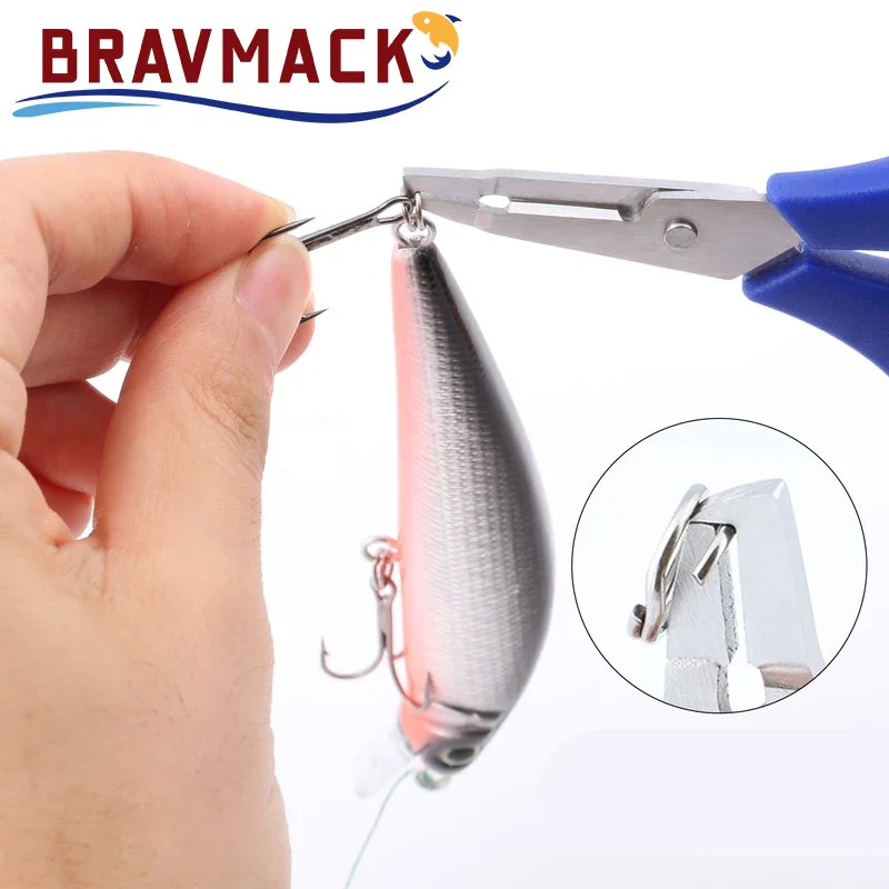 Tijeras de línea trenzada de pesca, tijeras de línea de pesca con soporte retráctil para insignia, accesorios, tijeras de pesca - imagen 5