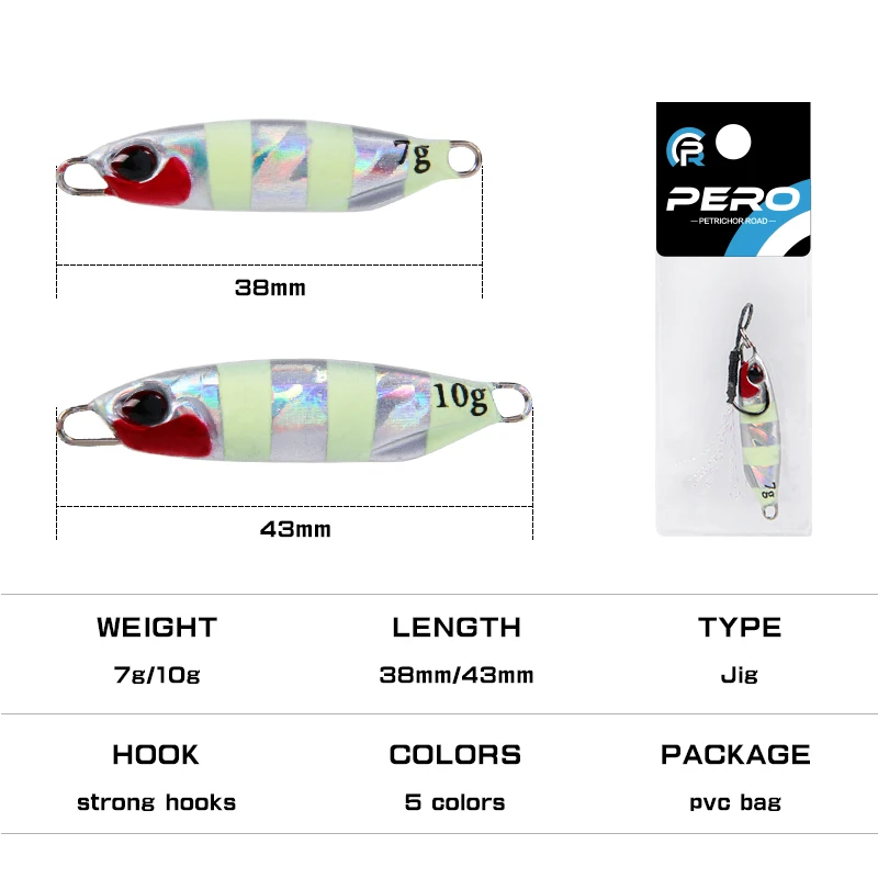 LETOYO-Micro Plantilla de Metal para pesca de lubina, cebo falso giratorio, cucharas de trucha marrón, señuelo de Pesca de Mar Jigging, 7g, 10g - imagen 2