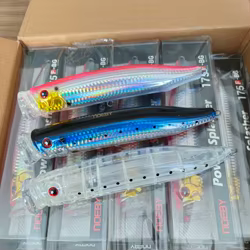 Noeby 3 uds señuelo de pesca Topwater Popper cebo 175mm 73g Wobbler cebo duro Artificial para Lucio agua de mar GT aparejos de pesca de atún