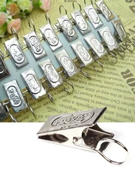 Clips acero inoxidable para barra de cortina ventana y ducha