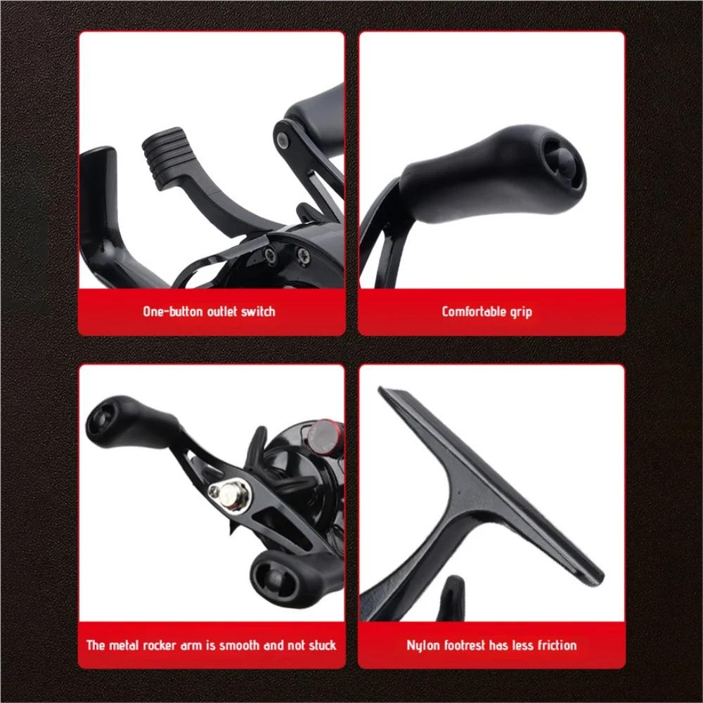 Carrete DEUKIO pie alto 3+1BB – Pesca en hielo y embarcación - imagen 2