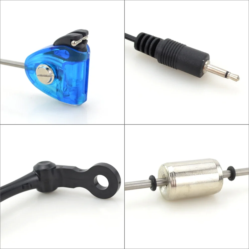 Swingers de pesca LED iluminados, indicador de caída para pesca de carpa, 2 unidades - imagen 5