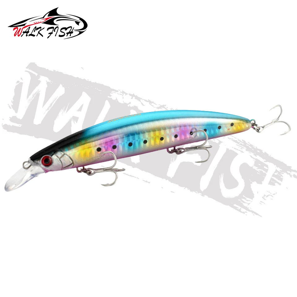 WALK FISH Minnow Jerkbait flotante 130mm 23g – Wobbler para lucio y lubina - imagen 5