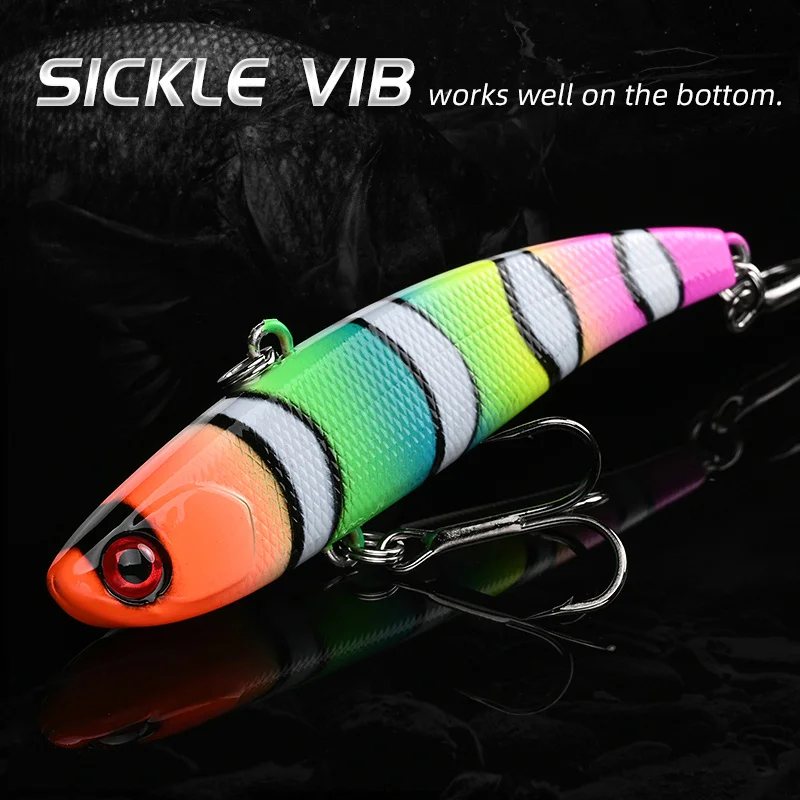 ALLBLUE SICKLE VIB hundimiento vibración 13g 17g 23g señuelo de pesca duro Wobbler plástico lubina Pike cebo Artificial aparejos de hielo de invierno - imagen 3