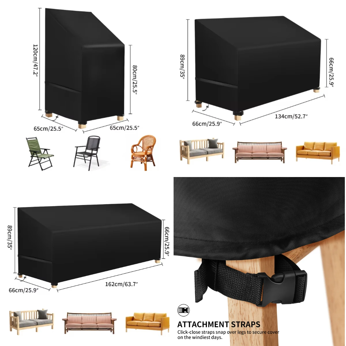 Funda impermeable para silla de pesca – Lluvia y polvo - imagen 5