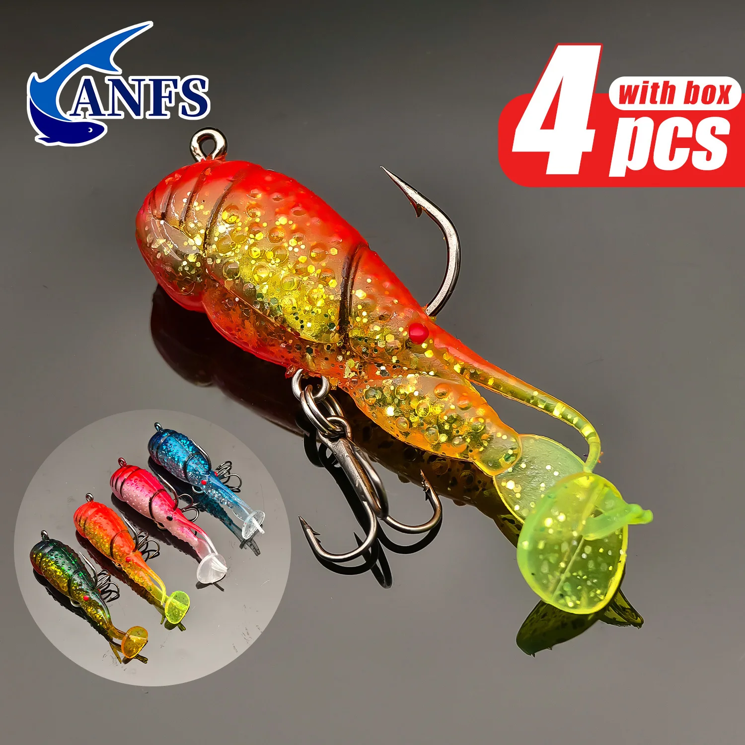 ANFS Scuddle Bug Swimbait cangrejo flexible - imagen 4