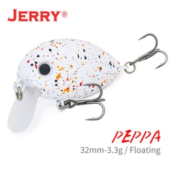 Jerry Peppa trucha Señuelos de pesca giratorios ultraligeros Micro Wobbler Crankbait 32mm 3,3g cebos artificiales de agua dulce