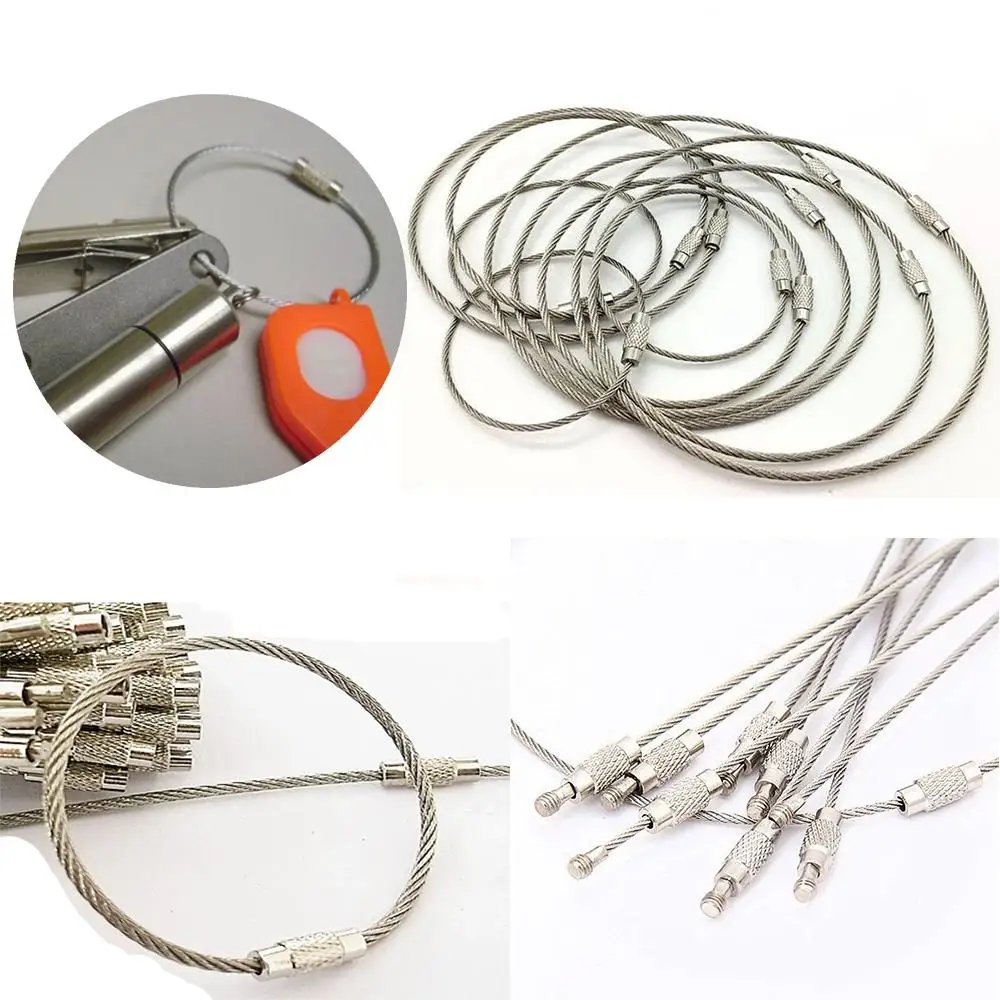 Mosquetón EDC de acero inoxidable con bloqueo para pesca - imagen 2