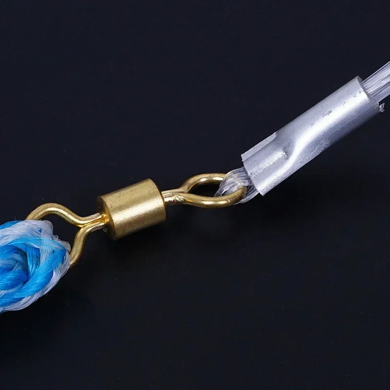 Lawaia nueva red fundida al aire libre con colgante de acero línea trenzada de nailon red de pesca de tiro manual con red de anillo azul de plástico grande - imagen 5