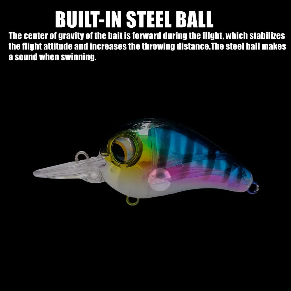 GREENSPIDER 2024 nuevo 45mm 11g Crankbait Wobbler señuelo de pesca de trucha manivela de pececillo de agua dulce cebo duro Artificial aparejos de pesca - imagen 2