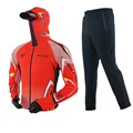 red  black pants