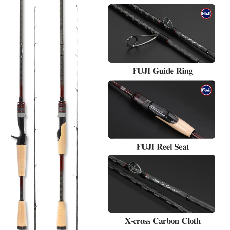 TSURINOYA Long Casting Fishing Lure Rod HACKER Ⅱ 692ML 732L 732ML High Sensitivity 2.06m 2.20m MF Action Spinning Casting Rod - imagen 3