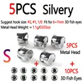 5pcs Silvery S