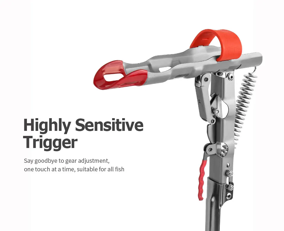 Soporte de caña de pescar totalmente automático, soporte de caña de mar de acero inoxidable, estante de caña de resorte, enchufe de tierra, soporte de pesca plegable, elevador de caña - imagen 4