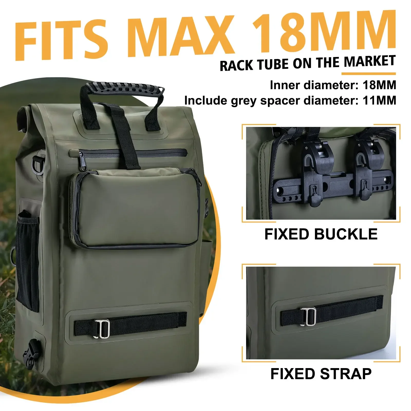 Goture Bolsa impermeable para ciclismo: mochila gran capacidad - imagen 2