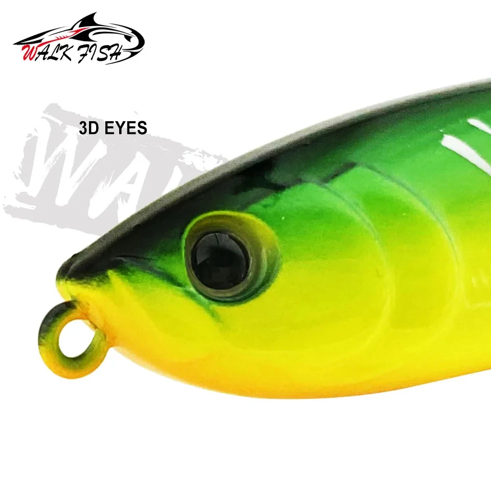 WALK FISH 7,5g 12g Topwater Whopper Plopper señuelo de Pesca lápiz Artificial de plástico cebo duro Trolling Crankbait Bass Pike Pesca - imagen 4