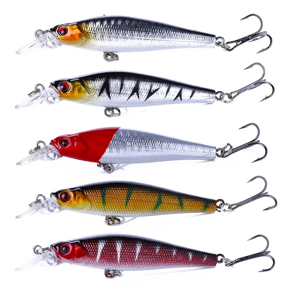 Kit Mixto de Señuelos Minnow Crankbaits Popper – Perfecto para Lubina y Lucio - imagen 5