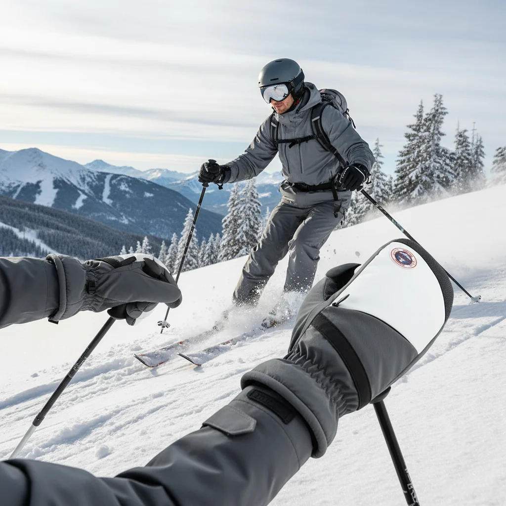 Guantes cálidos de esquí, manoplas impermeables de felpa gruesas para hombres y mujeres, guantes cálidos de invierno para exteriores a prueba de viento con dedos completos