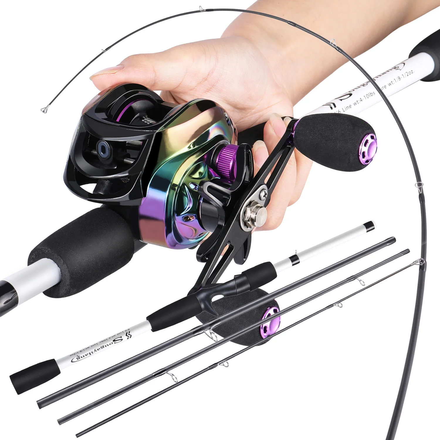 Detalle del carrete Baitcasting