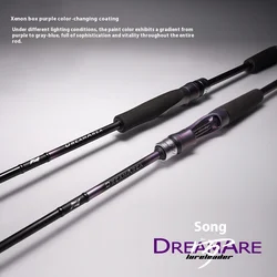 Caña de pescar Lingfeng Dreamare – Spinning ultrarrápida para lance largo