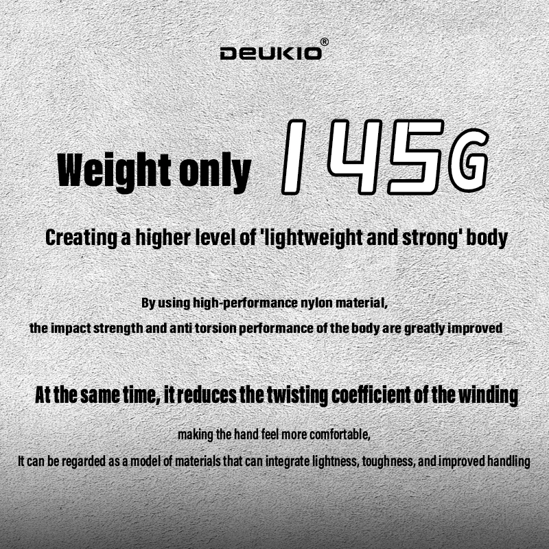 DEUKIO Carrete spinning ultraligero – Mango CNC 5.2:1 para mar y dulce - imagen 3