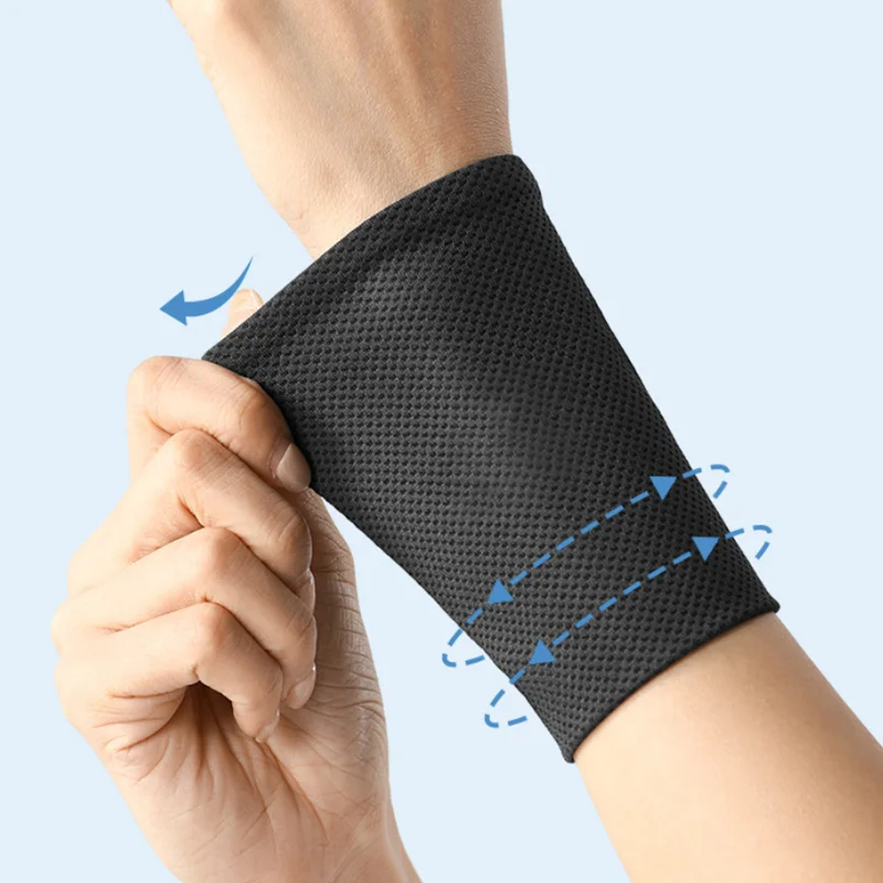 Protector de muñeca para deportes al aire libre, protector de muñeca absorbente de sudor para correr, Color sólido, refrescante, baloncesto, transpirable, protector de muñeca de secado rápido - imagen 3