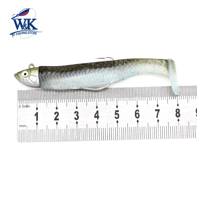 Texas Black Minnow M07 para pesca de lubina Walleye, señuelo suave de 7cm, 6,5g, cabeza sin Weedless, sábalo súper suave, anzuelo de gusano 1/0 - imagen 5