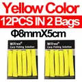 8mm Yellow 12pcs