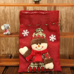 Calcetín navideño dibujos animados – Adorno alpino para hogar